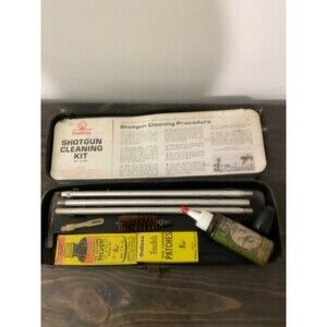 Vintage Outers 12 Gauge Shotgun Cleaning Kit P-478 Metal Rods Case